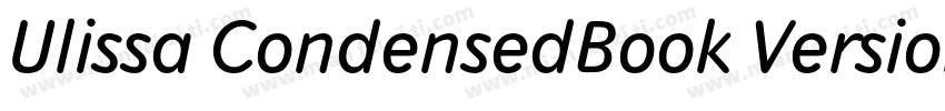 Ulissa CondensedBook Version字体转换